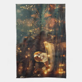 チン日本のクリスマスフェスティバル航海 キッチンタオル (縦)