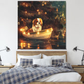 チン日本のクリスマスフェスティバル航海 キャンバスプリント (インサイチュ (寝室))