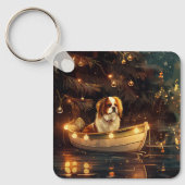 チン日本のクリスマスフェスティバル航海 キーホルダー (正面)