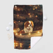 チン日本のクリスマスフェスティバル航海 ゴルフタオル (インサイチュ)