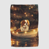 チン日本のクリスマスフェスティバル航海 ゴルフタオル (正面)