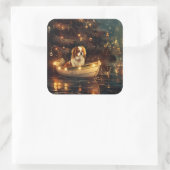 チン日本のクリスマスフェスティバル航海 スクエアシール (バッグ)