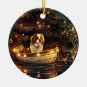 チン日本のクリスマスフェスティバル航海 セラミックオーナメント (正面)