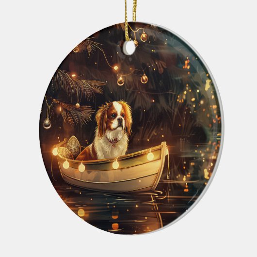 チン日本のクリスマスフェスティバル航海 セラミックオーナメント (左)