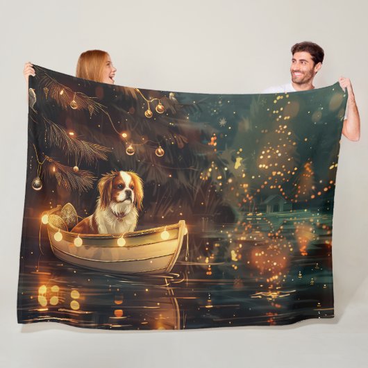 チン日本のクリスマスフェスティバル航海 フリースブランケット (インサイチュ)