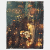 チン日本のクリスマスフェスティバル航海 フリースブランケット (正面)