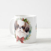 チン日本のクリスマスリースフェスティバルカップ コーヒーマグカップ (正面左)