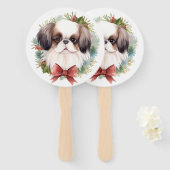 チン日本のクリスマスリースフェスティバルカップ ハンドファン (正面&裏面)