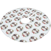 チン日本のクリスマスリースフェスティバルカップ ブラッシュドポリエステルツリースカート (アングル)