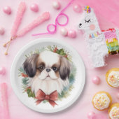 チン日本のクリスマスリースフェスティバルカップ ペーパープレート (パーティー)