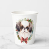 チン日本のクリスマスリースフェスティバルカップ 紙コップ (裏面)