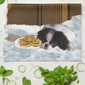 チン日本のクリスマス キッチンタオル (折り畳み)