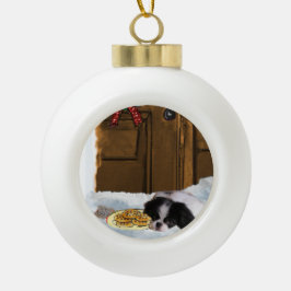 チン日本のクリスマス セラミックボールオーナメント