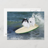 チン日本のサーフィン ポストカード (正面/裏面)