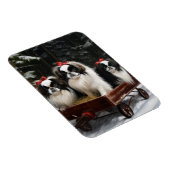 チン日本のスノイそりクリスマスデコール マグネット (右側)