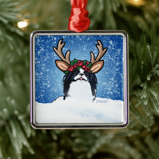 チン日本のトナカイ金属オーナメント メタルオーナメント (ツリー)