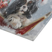 チン日本のドグクリスマスフェスティバル カッティングボード (角)