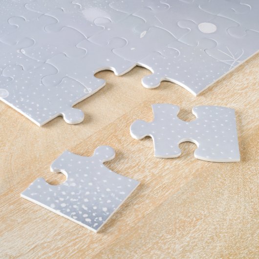 チン日本のドグクリスマスフェスティバル ジグソーパズル (側面)