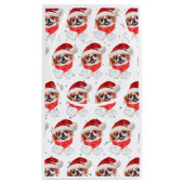 チン日本のドッグがクリスマススターを育む スモールペーパーバッグ (裏面)