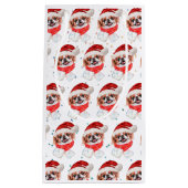 チン日本のドッグがクリスマススターを育む スモールペーパーバッグ (正面)