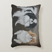 チン日本のドッグアート枕 アクセントクッション (正面(垂直))