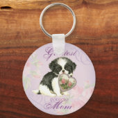 チン日本のハートママ キーホルダー (正面)