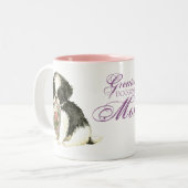 チン日本のハートママ ツートーンマグカップ (正面左)