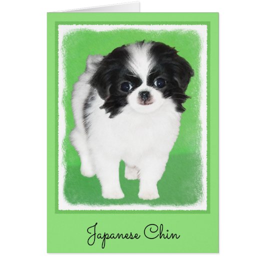 チン日本のパピー絵画ズ – Dog Art (正面)