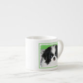 チン日本のパピー絵画ズ – Dog Art エスプレッソカップ (正面右)