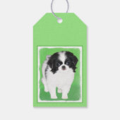 チン日本のパピー絵画ズ – Dog Art ギフトタグ (裏面)