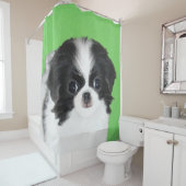 チン日本のパピー絵画ズ – Dog Art シャワーカーテン (インサイチュ)