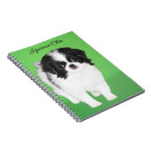 チン日本のパピー絵画ズ – Dog Art ノートブック (右側)