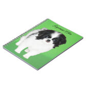 チン日本のパピー絵画ズ – Dog Art ノートブック (左側)