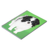チン日本のパピー絵画ズ – Dog Art ノートブック (左側)