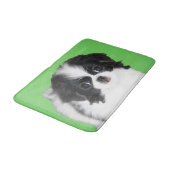 チン日本のパピー絵画ズ – Dog Art バスマット (アングル)