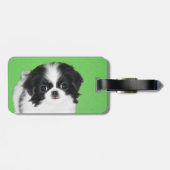 チン日本のパピー絵画ズ – Dog Art ラゲッジタグ (裏面横)
