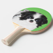 チン日本のパピー絵画ズ – Dog Art 卓球ラケット (正面アングル)