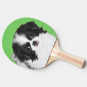 チン日本のパピー絵画ズ – Dog Art 卓球ラケット (横)