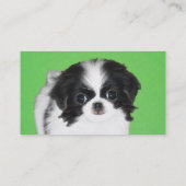 チン日本のパピー絵画ズ – Dog Art 名刺 (裏面)