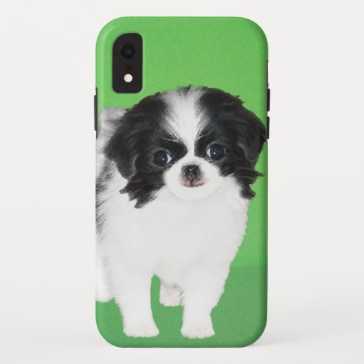 チン日本のパピー絵画ズ – Dog Art Case-Mate iPhoneケース (裏面)