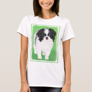チン日本のパピー絵画ズ – Dog Art Tシャツ