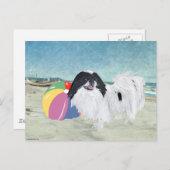 チン日本のビーチボール ポストカード (正面/裏面)