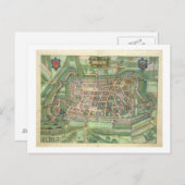 チヴィッテスオルビス・テララムからのルネブルクの地図b ポストカード (正面/裏面)