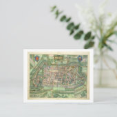 チヴィッテスオルビス・テララムからのルネブルクの地図b ポストカード (スタンド正面)