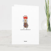 チーおもしろいフドッグ/ラボスモーク信号誕生日 カード (裏面)