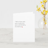 チーキおもしろいーバレンタインデーカード カード (黄色い花)