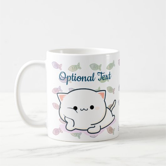 チーキーかわいいスタイルキッテン コーヒーマグカップ (左)