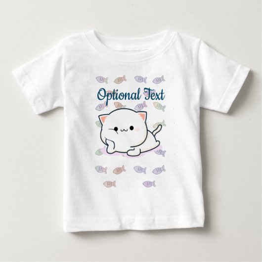 チーキーかわいいスタイルキッテン ベビーTシャツ (正面)