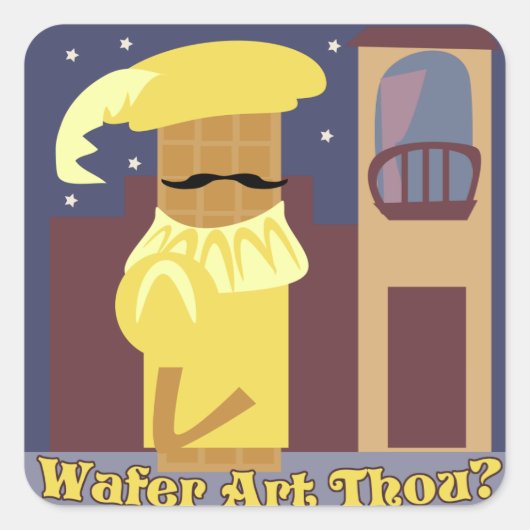 チーキーウェーハクッキーことわざ スクエアシール (正面)