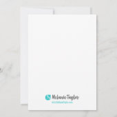 チーキーキツネミニアートプリント 招待状 (裏面)